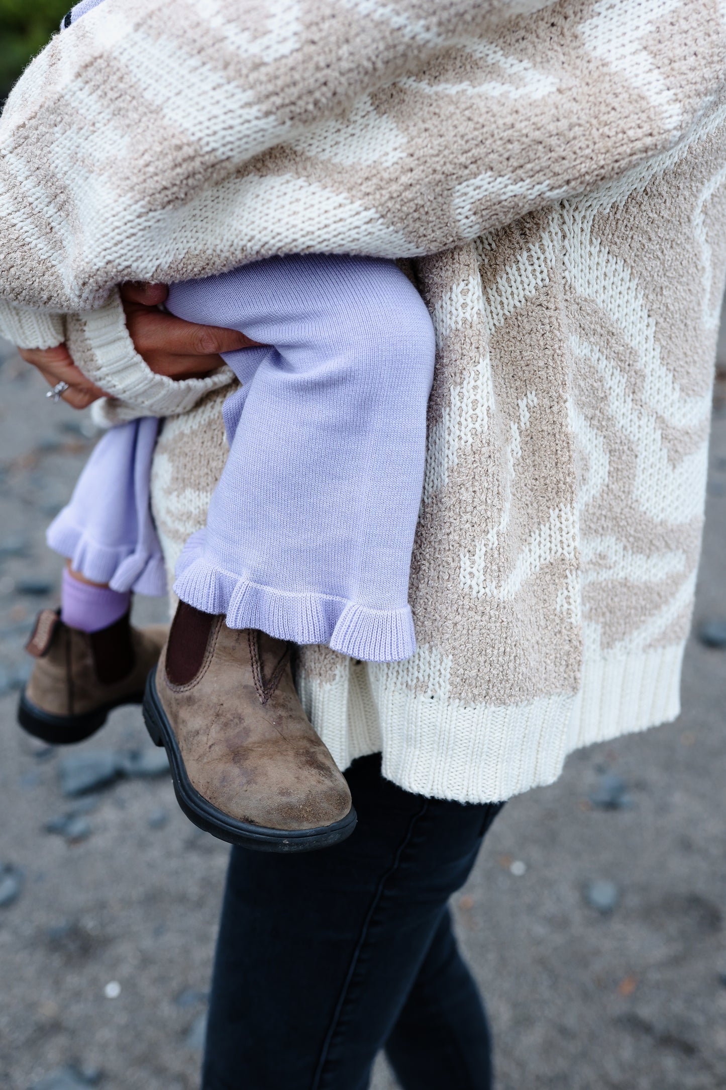 LADIES TEDDY RIPPLE PULL OVER | STONE