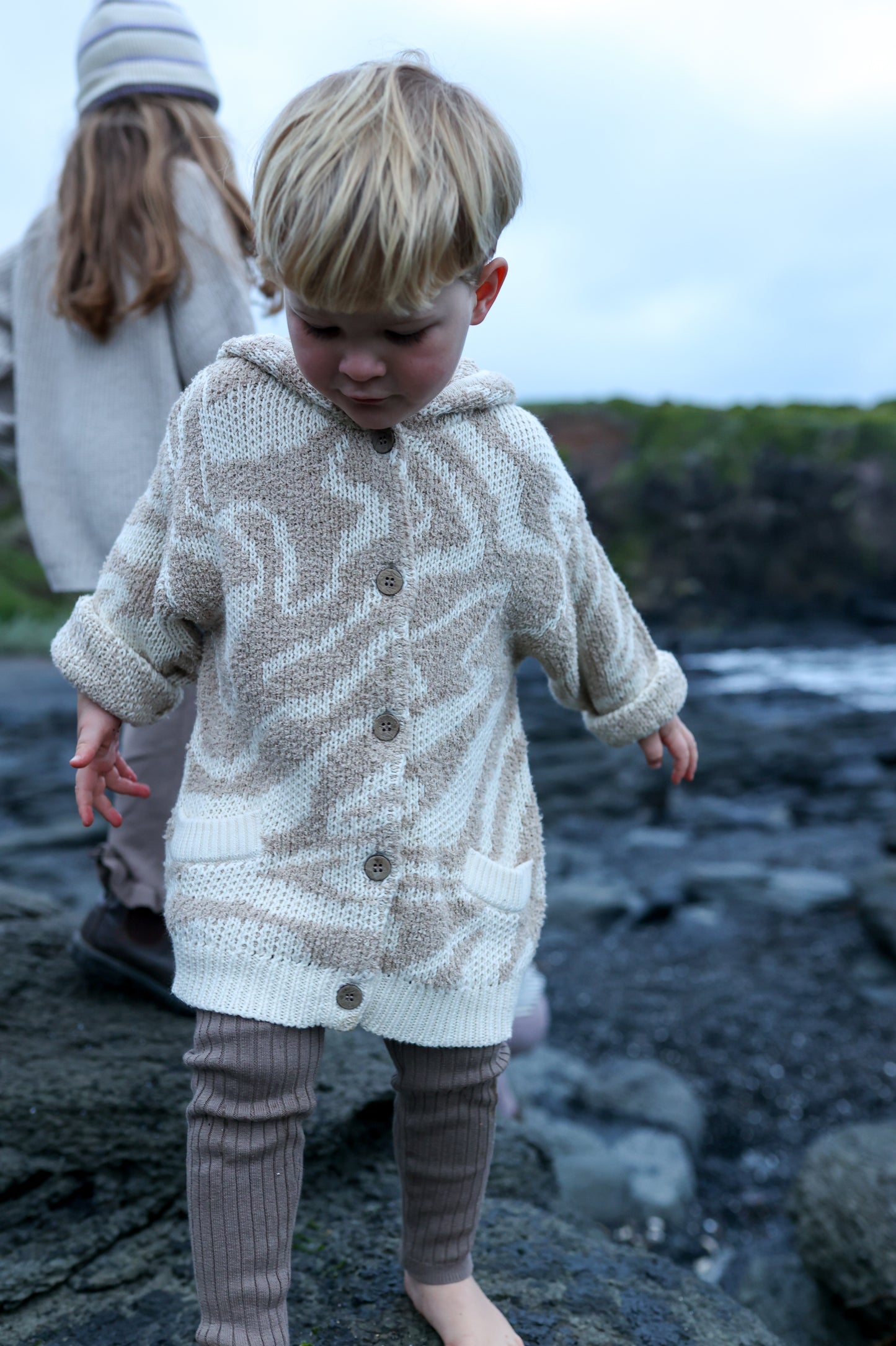 TEDDY RIPPLE JACKET | STONE