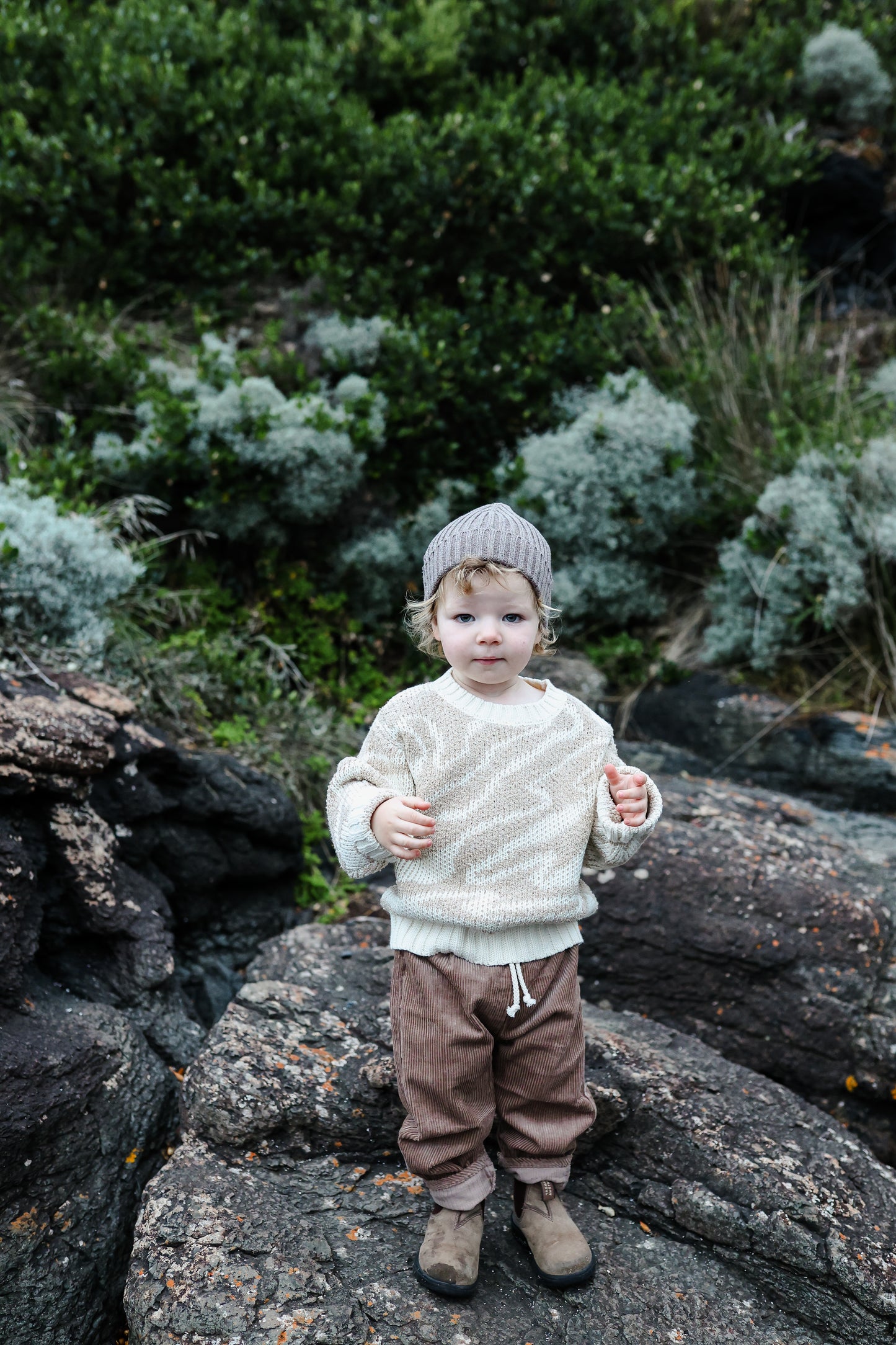 TEDDY RIPPLE PULL OVER | STONE