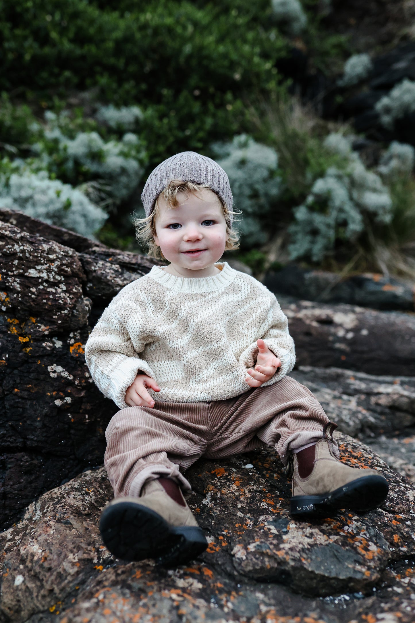 TEDDY RIPPLE PULL OVER | STONE