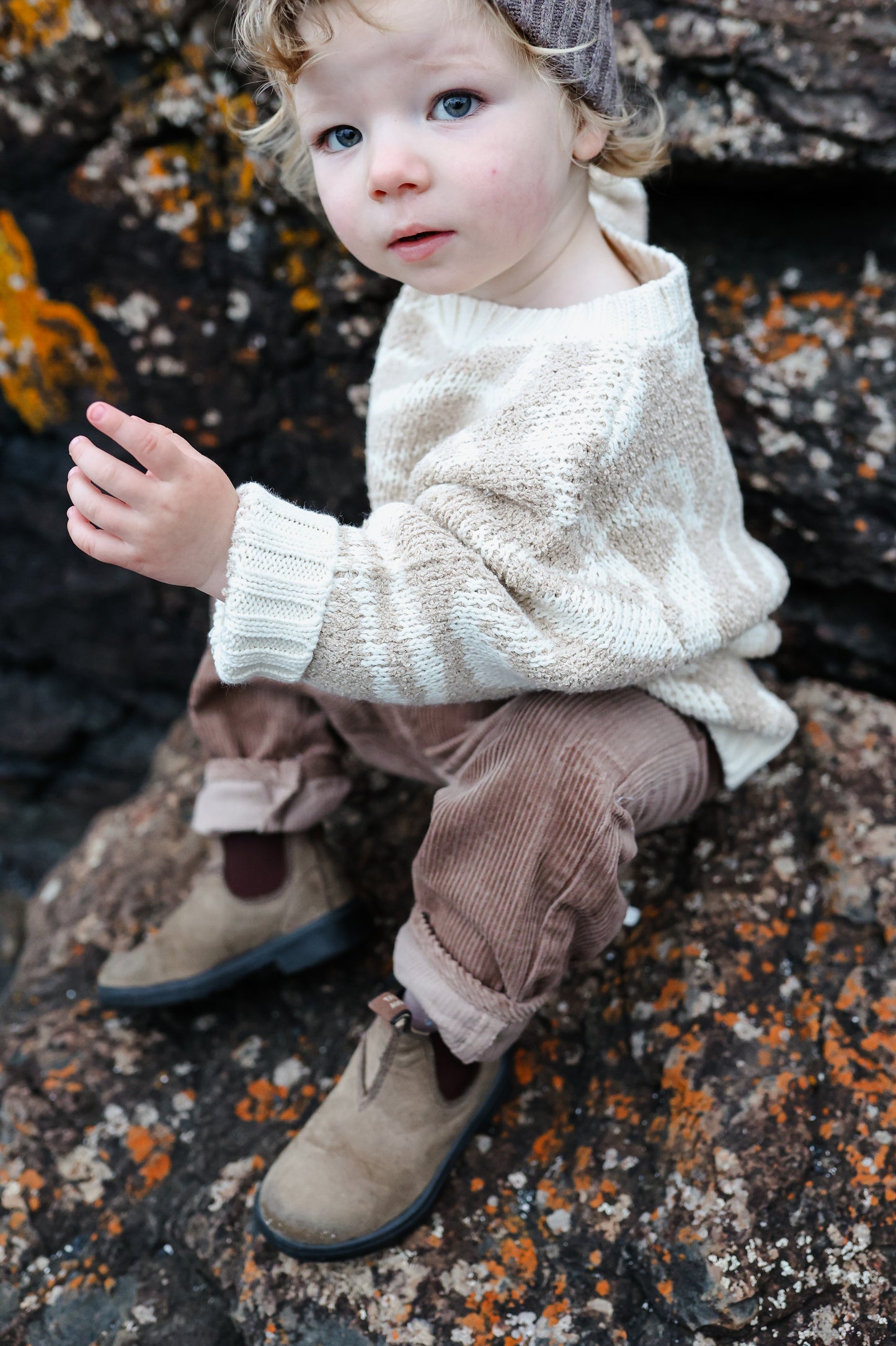 TEDDY RIPPLE PULL OVER | STONE