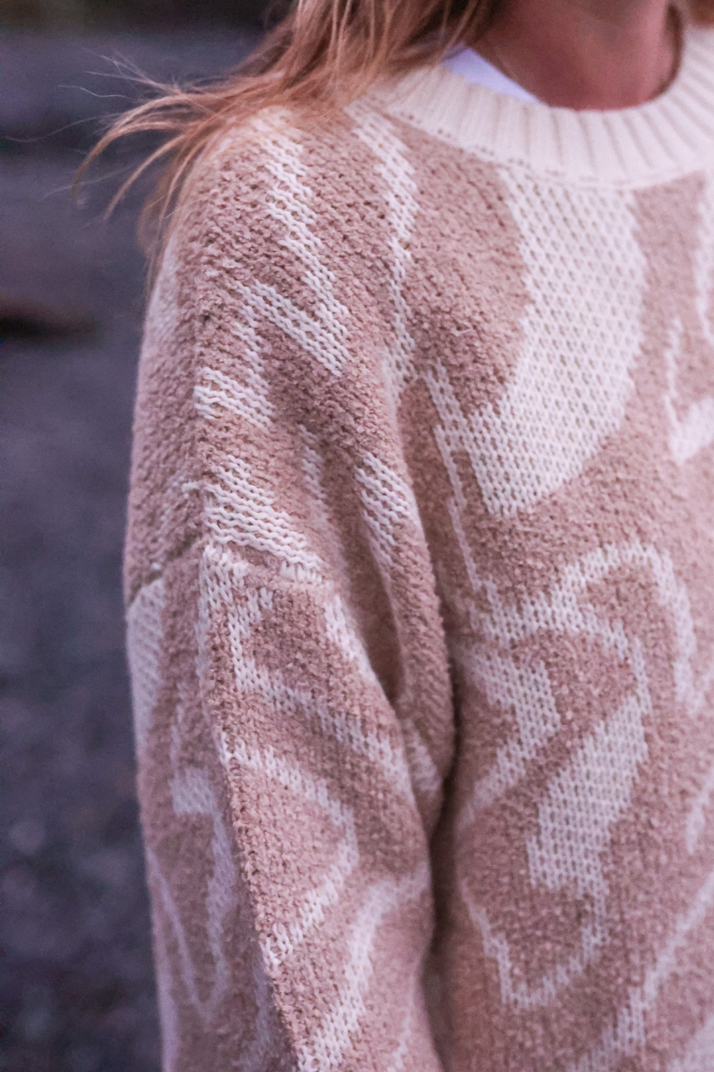 LADIES TEDDY RIPPLE PULL OVER | STONE
