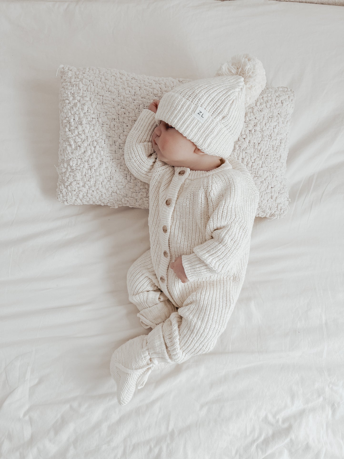 CLASSIC KNIT ROMPER | COCONUT