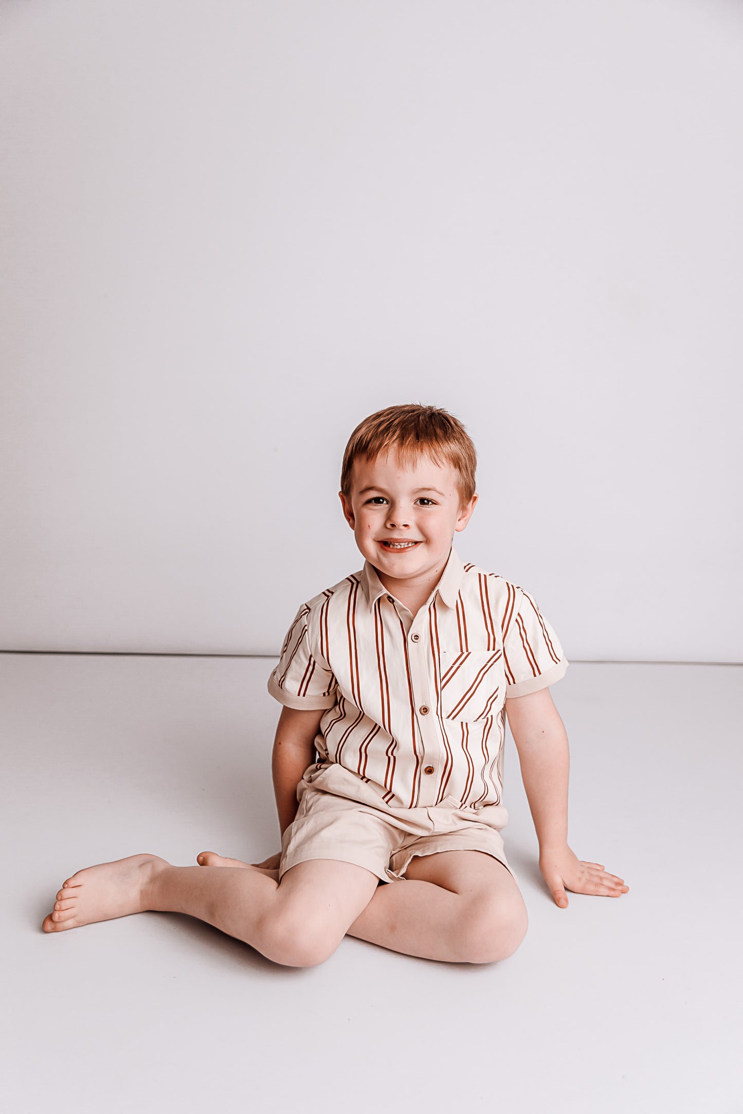 COLLARED BOYS SHIRT | CANDY CANE