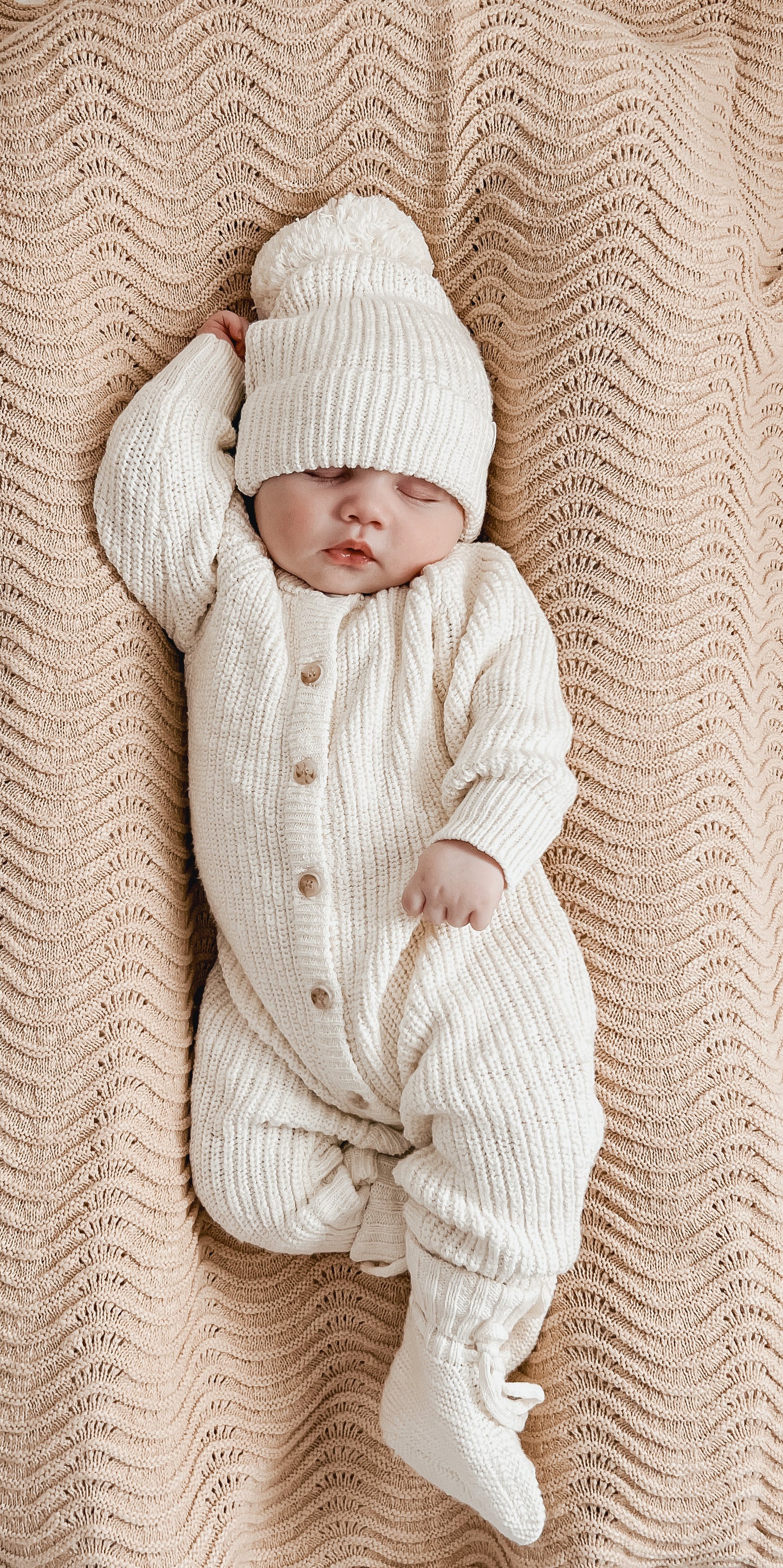 CLASSIC KNIT ROMPER | COCONUT