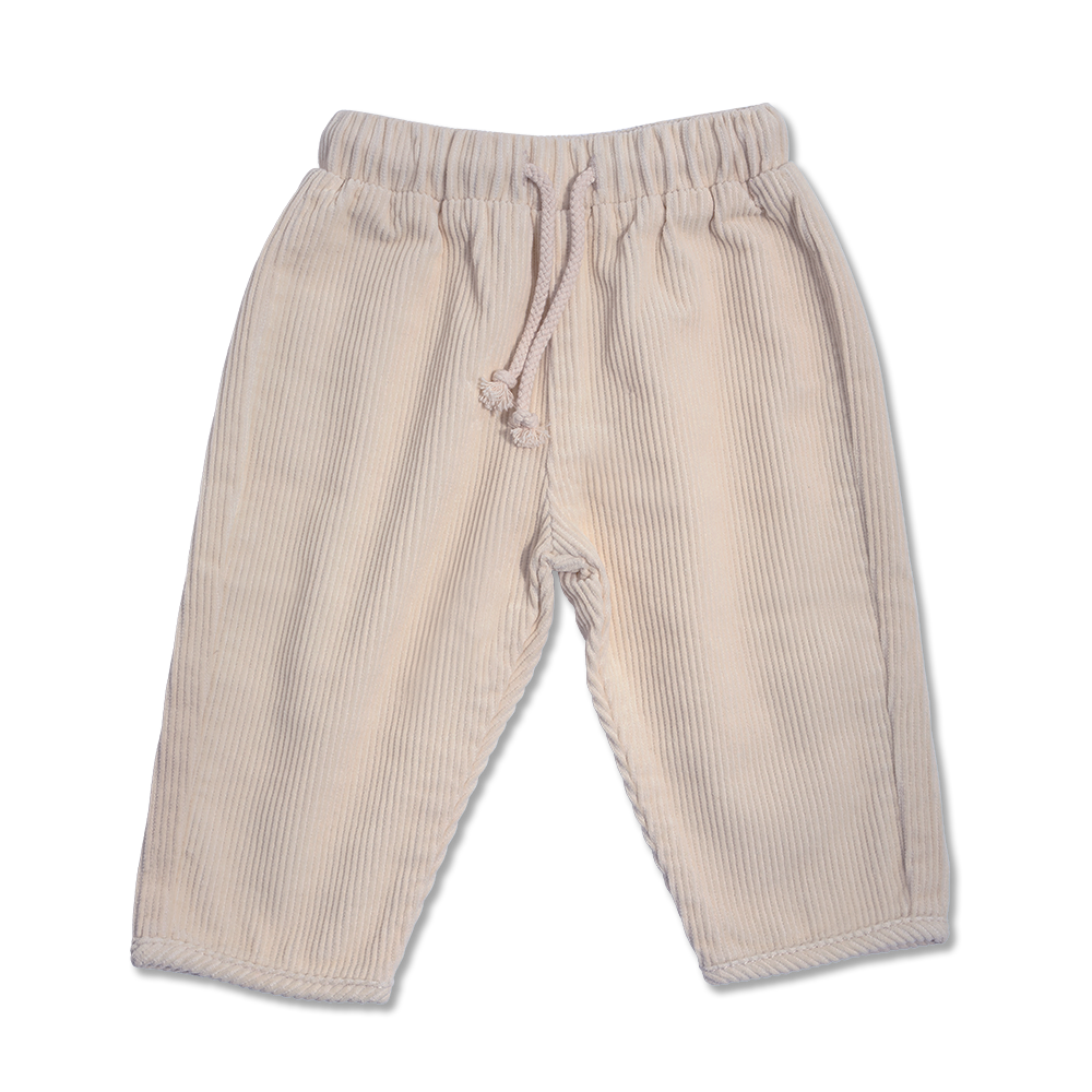 ORGANIC CORD PANT | PEBBLE