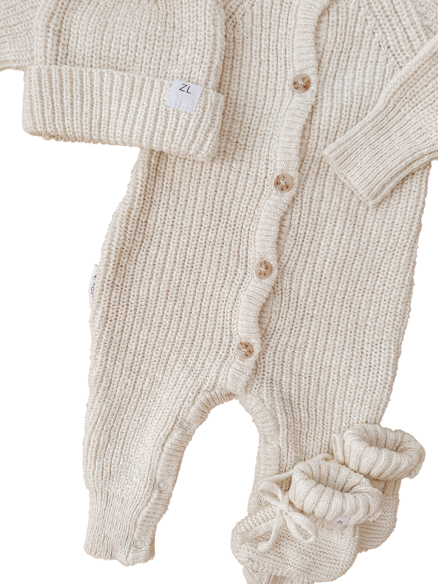 CLASSIC KNIT ROMPER | COCONUT