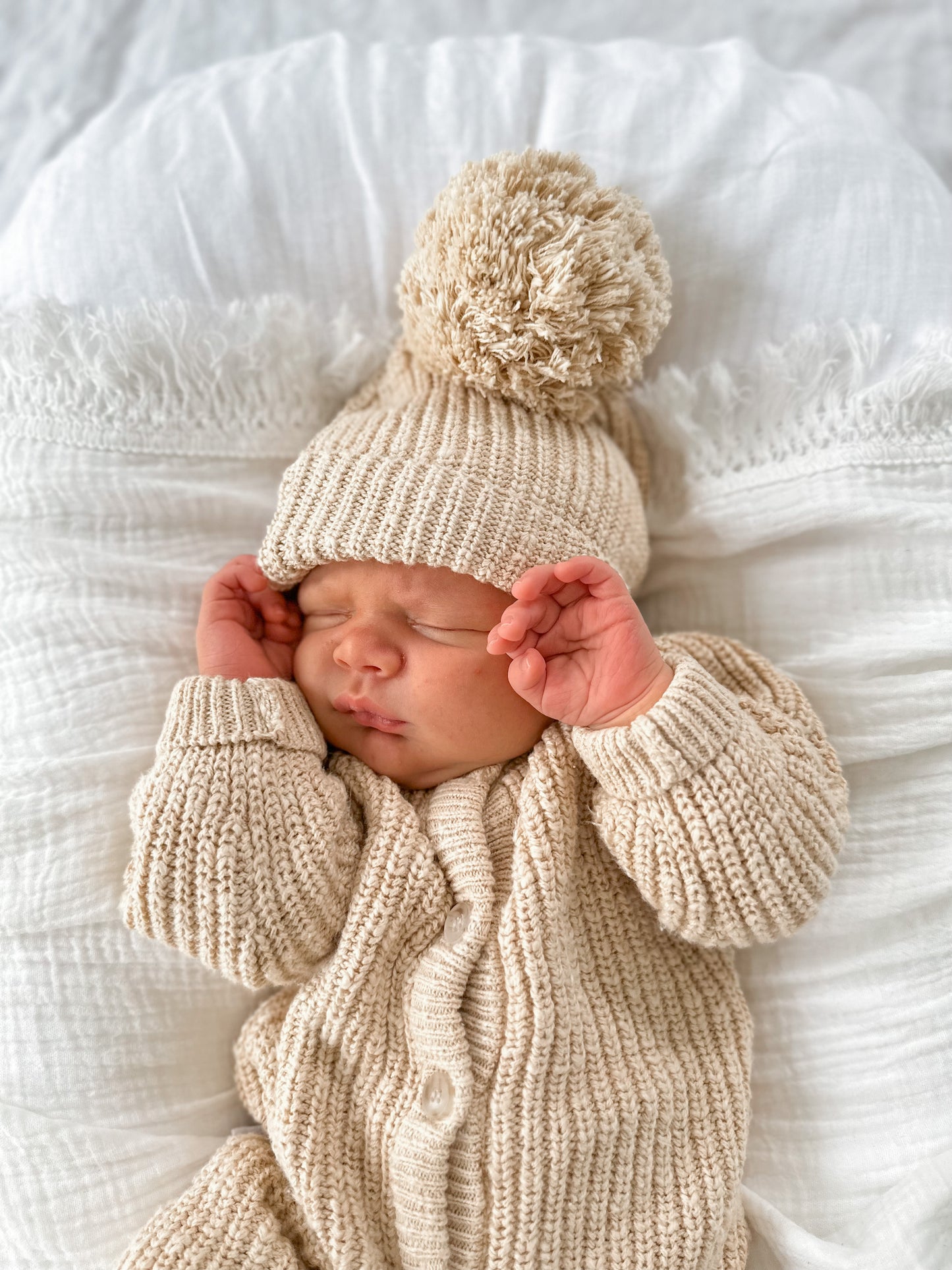 CLASSIC KNIT ROMPER | WHEAT