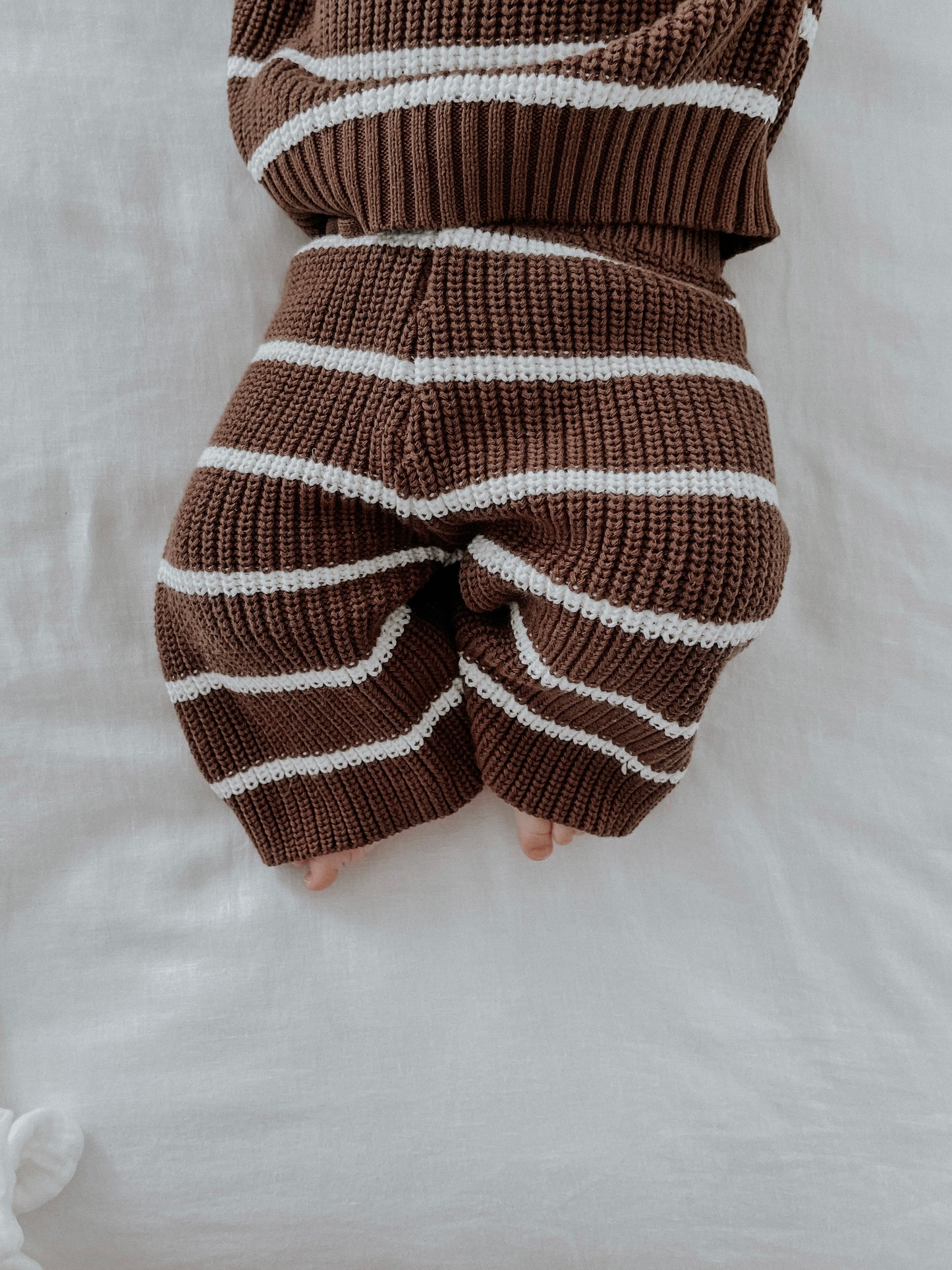 CROPPED PANTS | CHOCOLATE STRIPE
