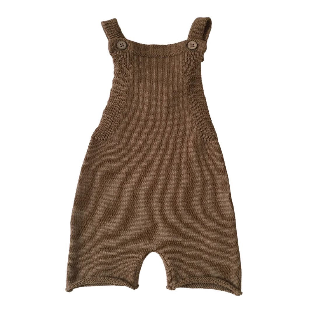 CROPPED KNIT OVERALLS | SOIL