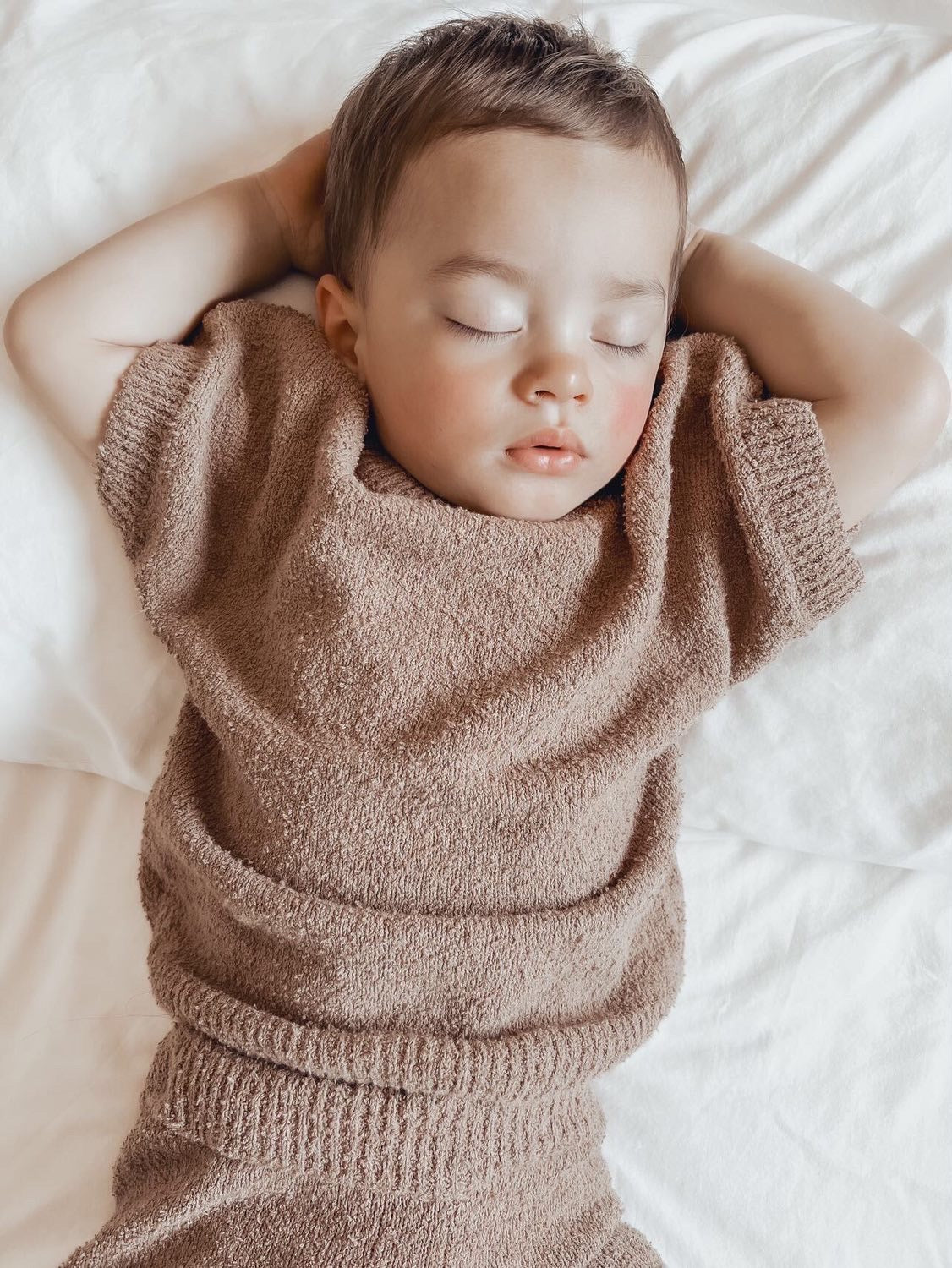 BOUCLE SHORTS | CHOCOLATE