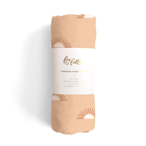 SUNS COFFEE ORGANIC MUSLIN WRAP SWADDLE | PRINTED