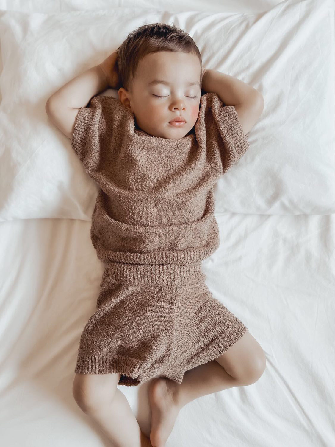 BOUCLE SHORTS | CHOCOLATE