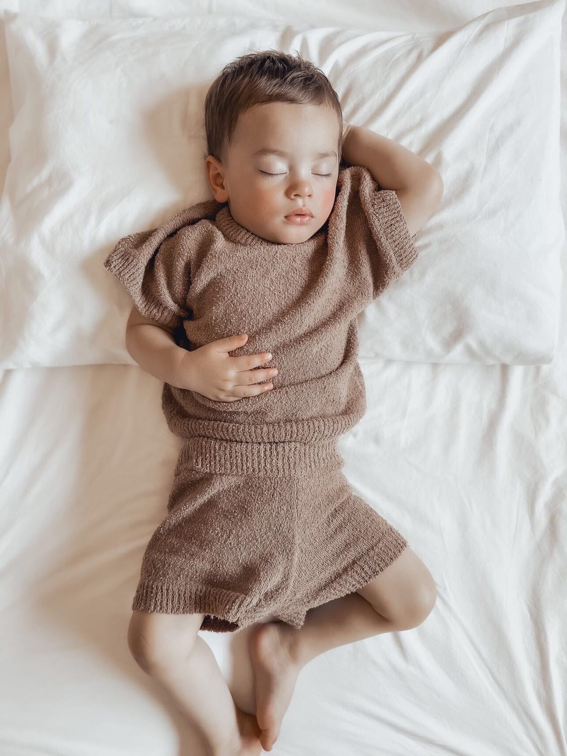 BOUCLE SHORTS | CHOCOLATE