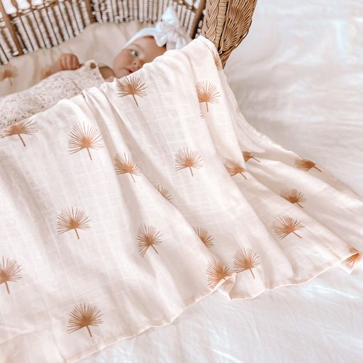PALMETTO ORGANIC MUSLIN WRAP SWADDLE | PRINTED