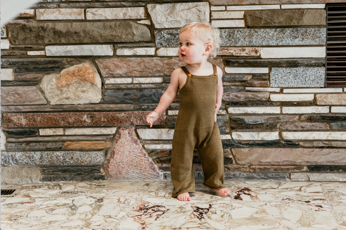 LINEN KNIT OVERALLS | MOCHA