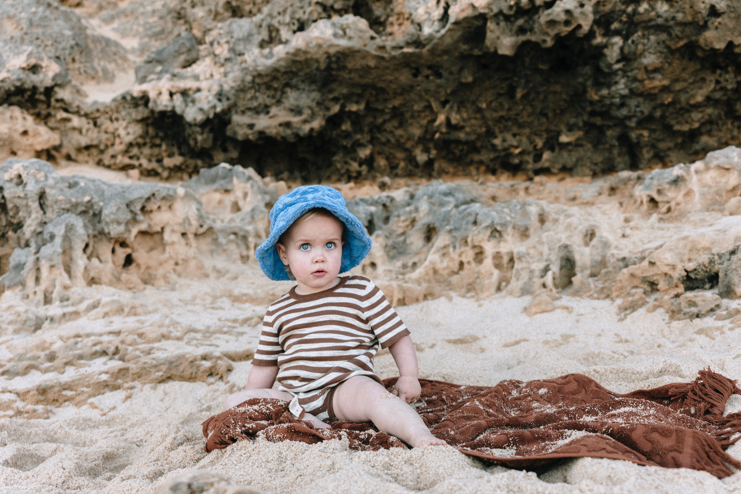 KNITTED TEE BODYSUIT | LATTE & CHOCOLATE
