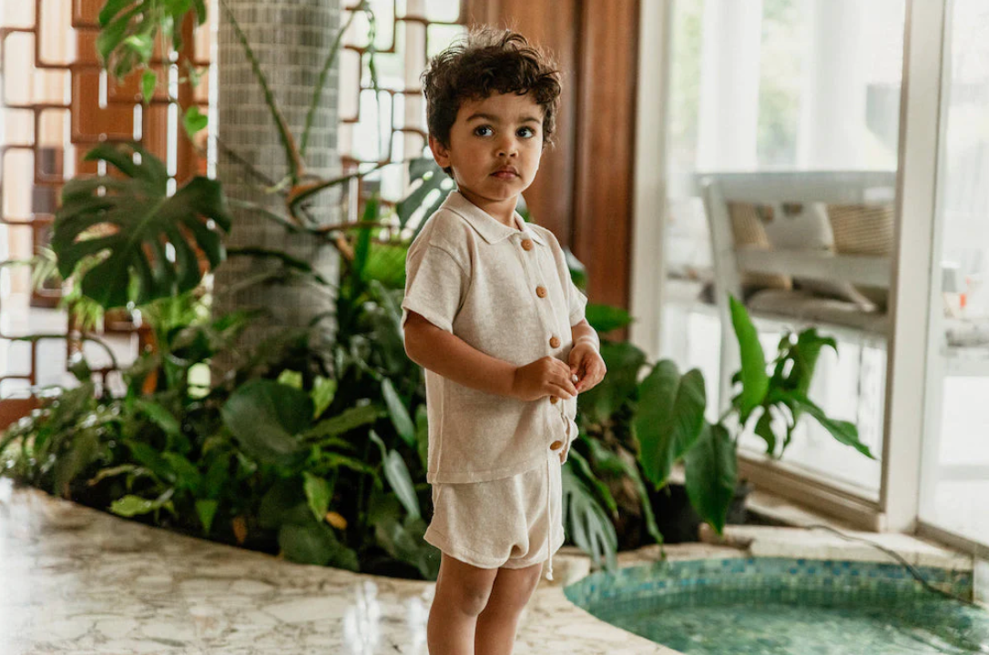 LINEN KNIT SHORTS | LINEN