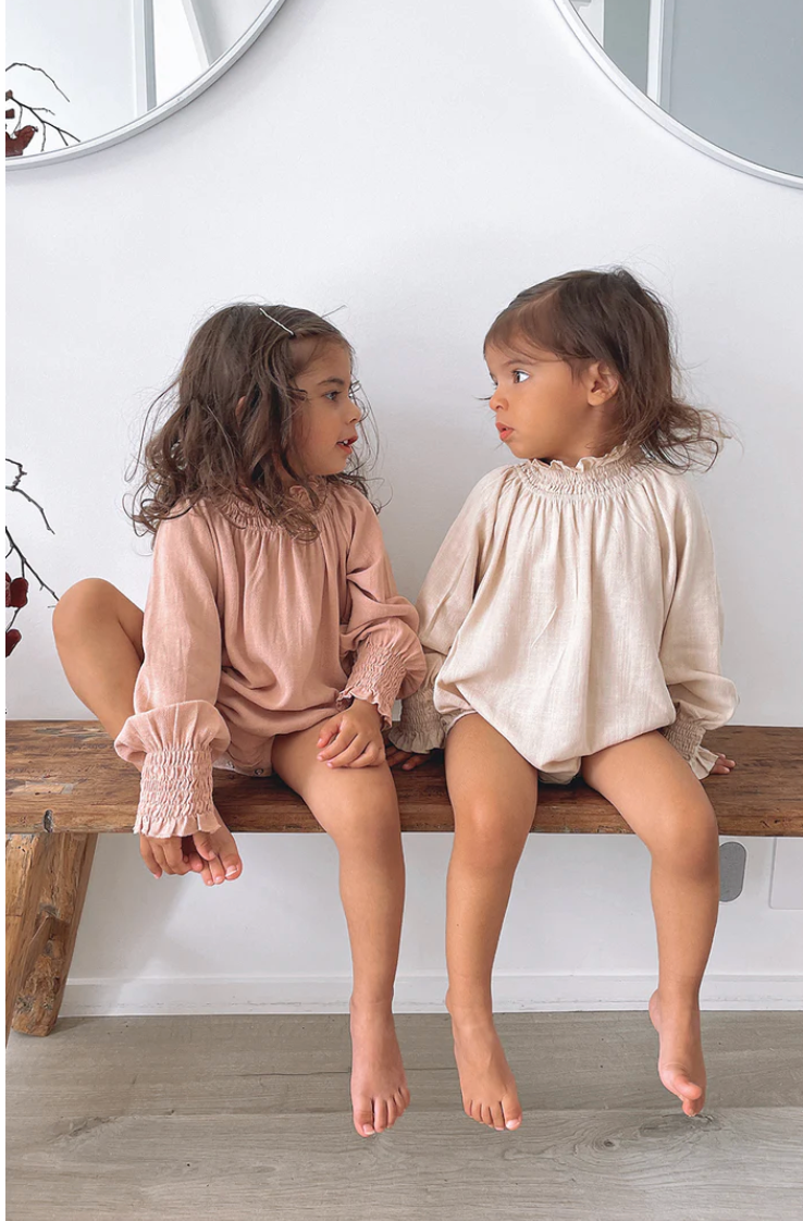 IRIS ROMPER | BISCUIT