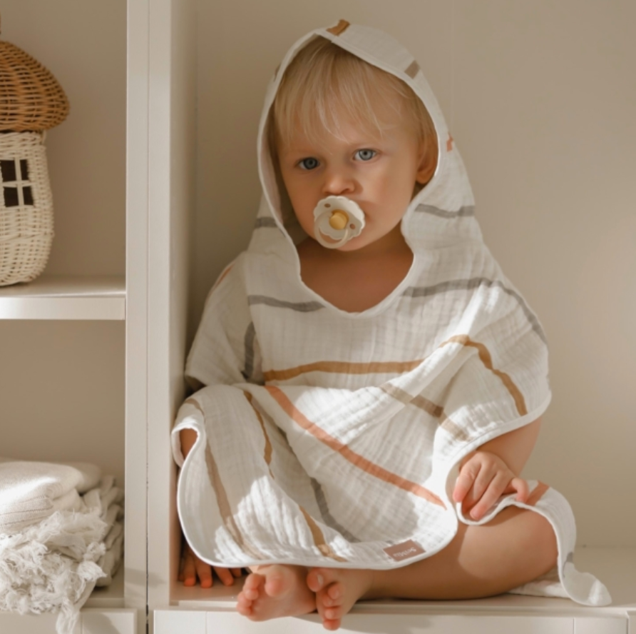 KIDS TOWEL PONCHO | STRIPES