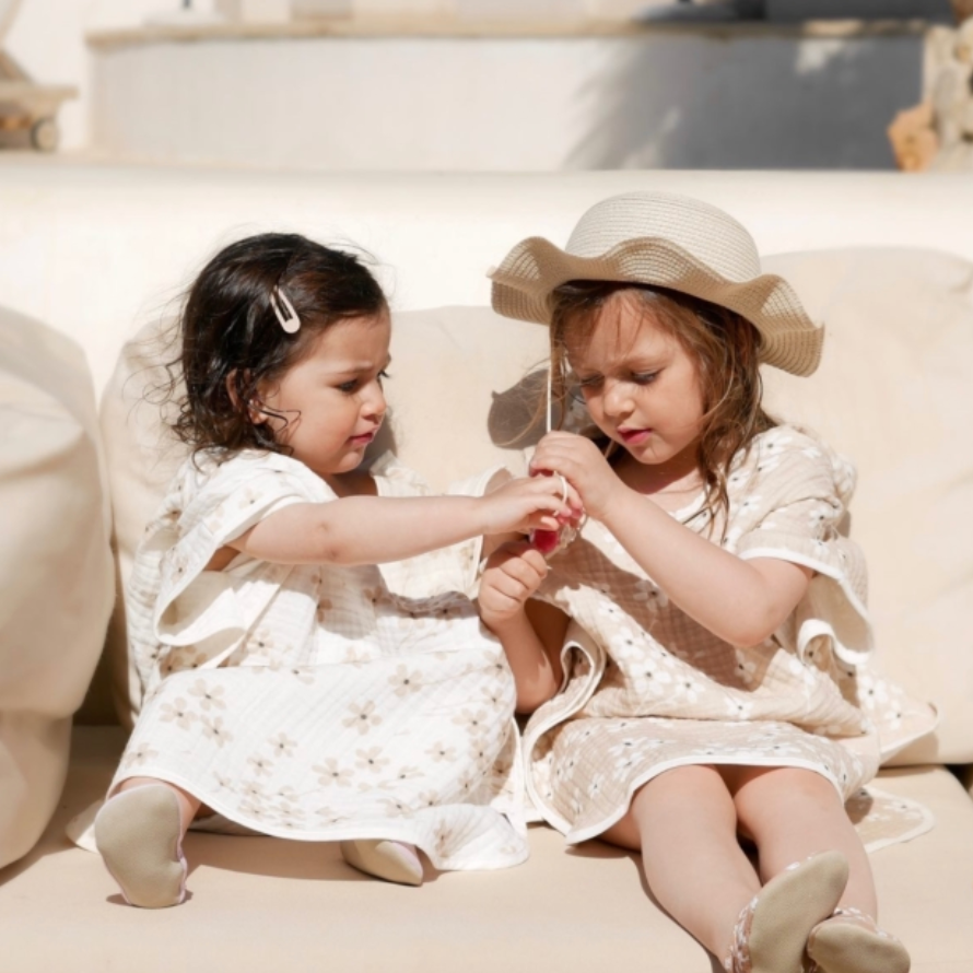 KIDS TOWEL PONCHO | LILA
