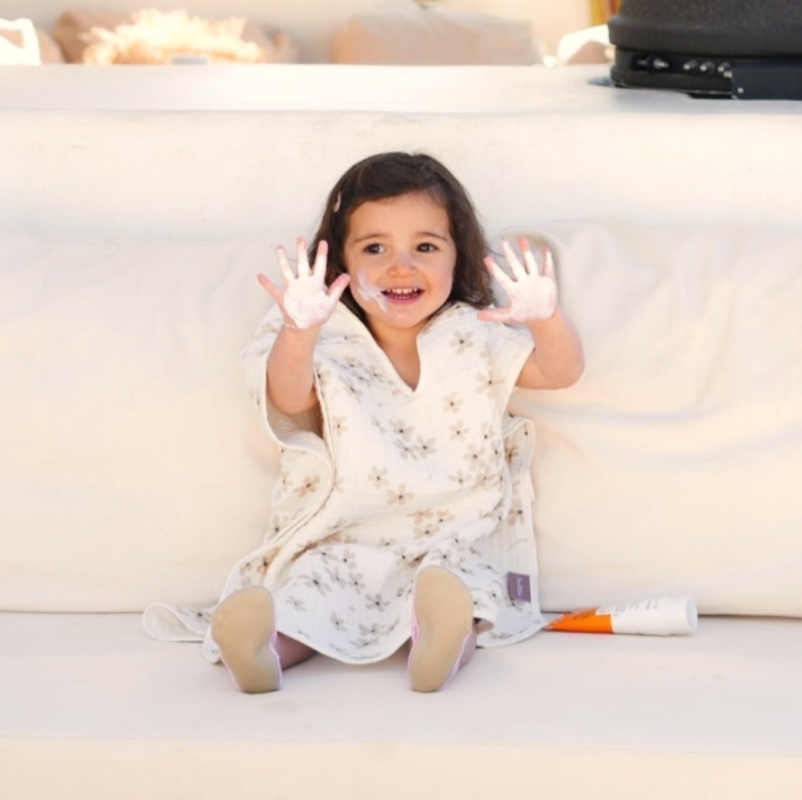 KIDS TOWEL PONCHO | LILA