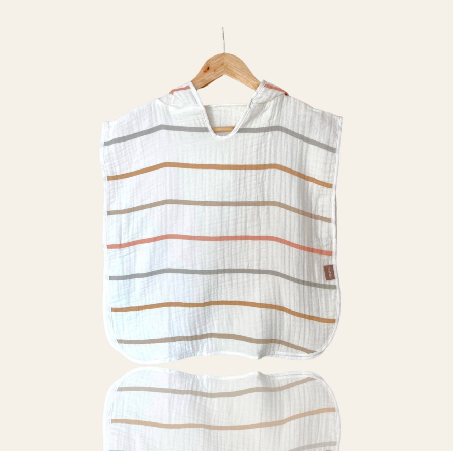 KIDS TOWEL PONCHO | STRIPES