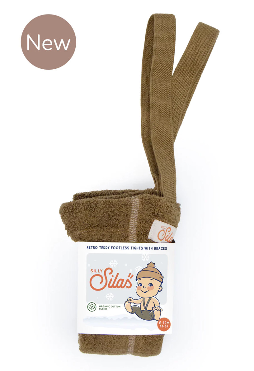TEDDY WARMY FOOTLESS TIGHTS | ACORN BROWN