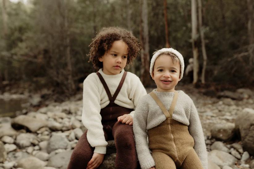 TEDDY WARMY FOOTLESS TIGHTS | ACORN BROWN