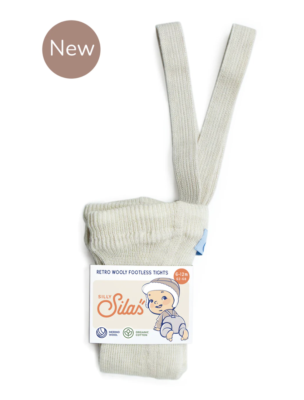WOOLY WARMY FOOTLESS TIGHTS | CREAM