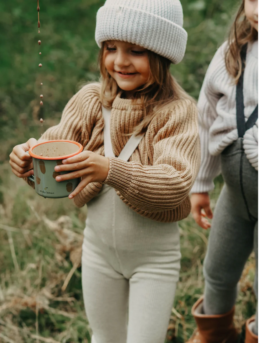 WOOLY WARMY FOOTLESS TIGHTS | CREAM