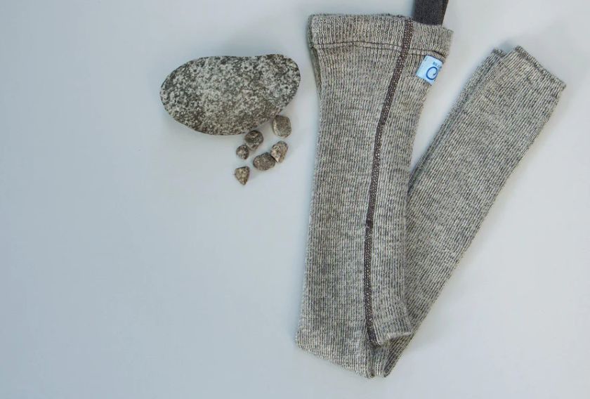 WOOLY WARMY FOOTLESS TIGHTS | GRANITE GREY