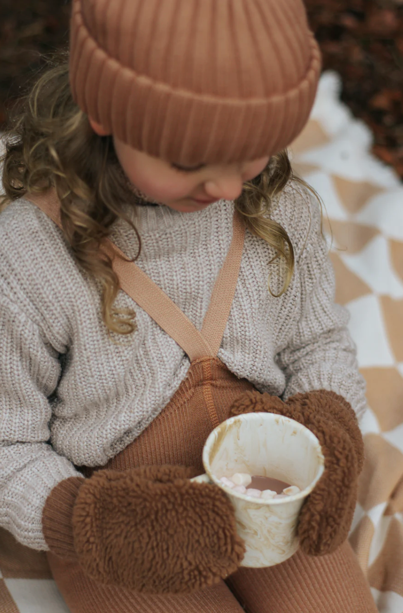 WOOLY WARMY FOOTLESS TIGHTS | CAPPUCCINO