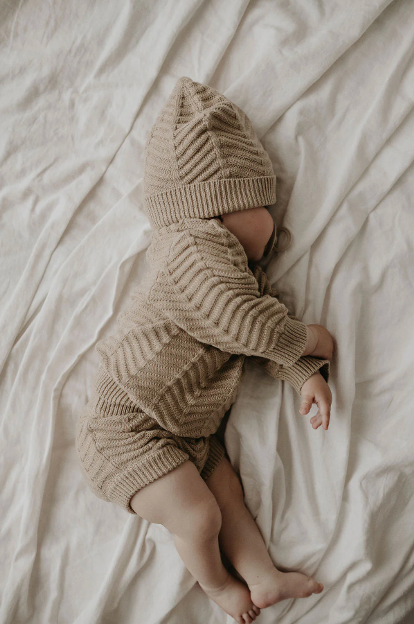 CHEVRON KNITTED BLOOMERS | OLIVE TREE
