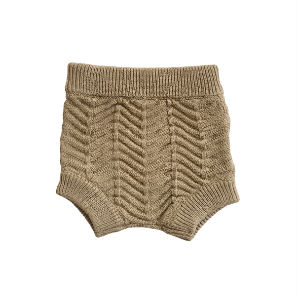 CHEVRON KNITTED BLOOMERS | OLIVE TREE