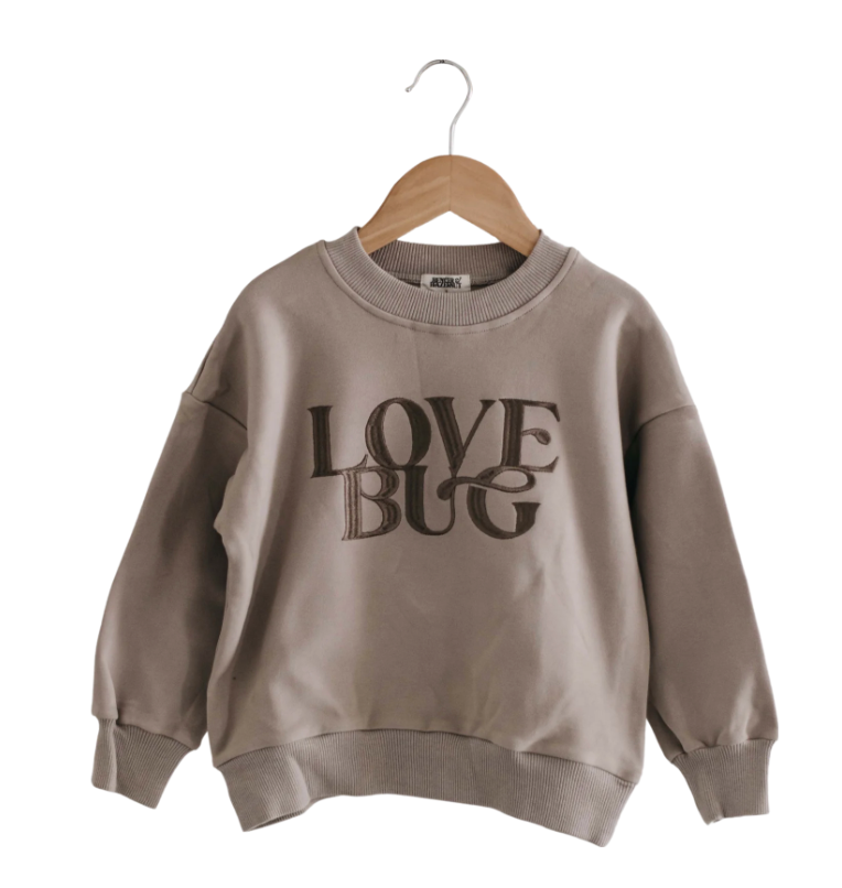 LOVE BUG SWEATER | STONE