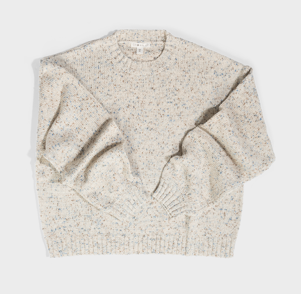 LADIES ORGANIC FUNFETTI PULL OVER | SEA
