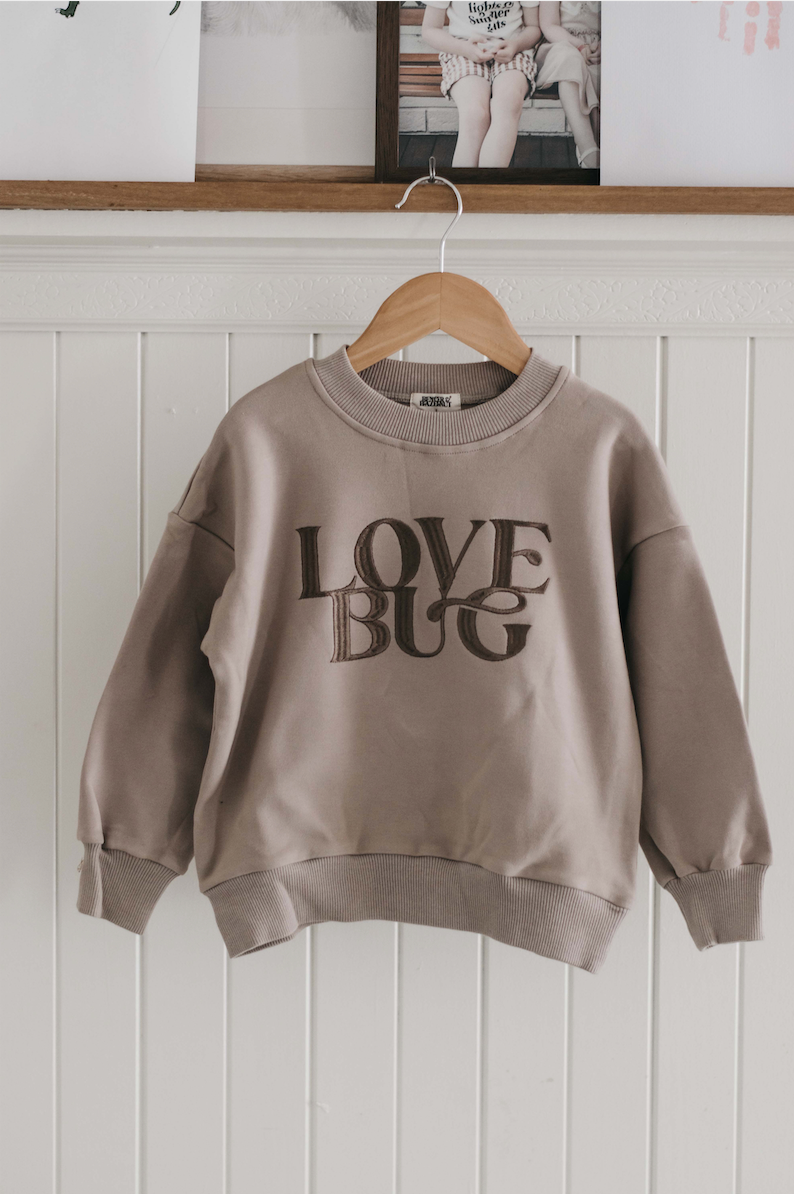 LOVE BUG SWEATER | STONE