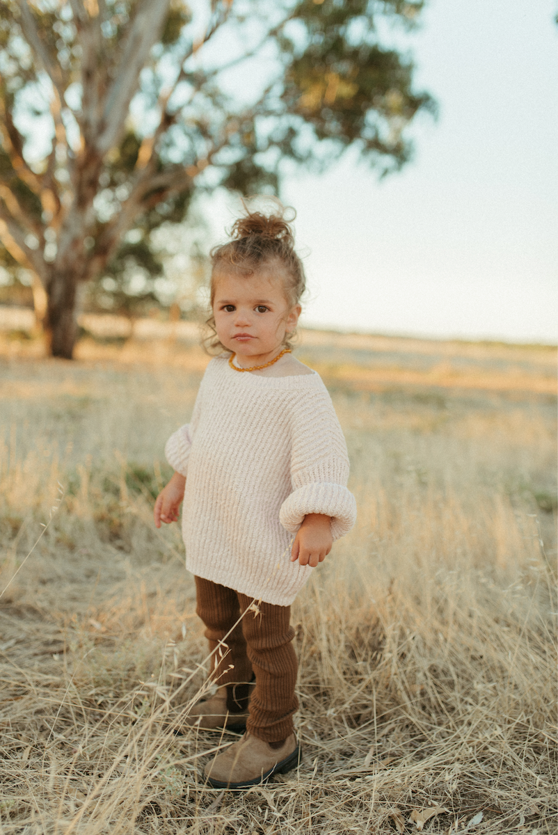 ORGANIC RIBBED LEGGINGS | ESPRESSO