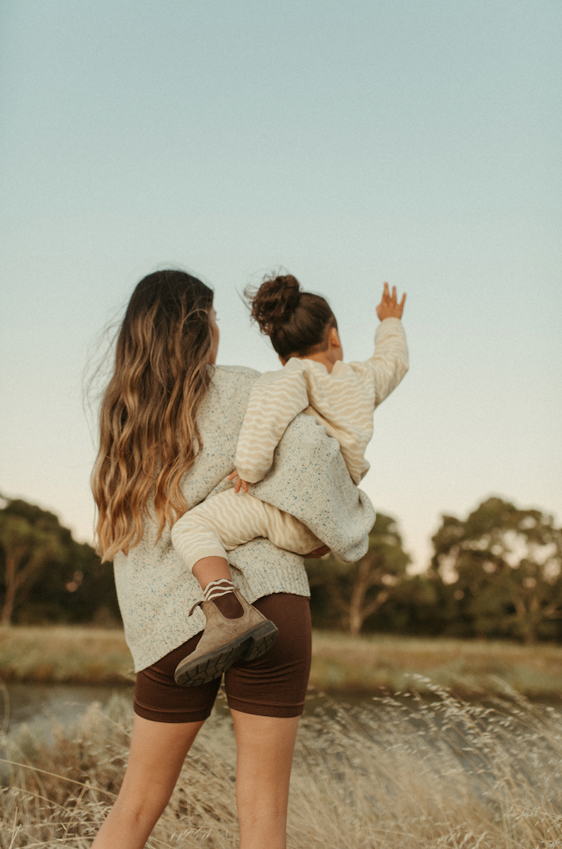 LADIES ORGANIC FUNFETTI PULL OVER | SEA