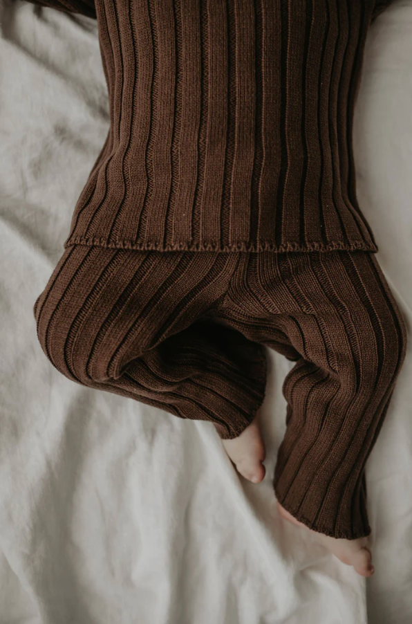 RIBBED PULLOVER TOP | EARTH