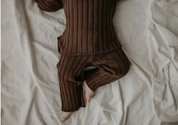 RIBBED PANTS | EARTH