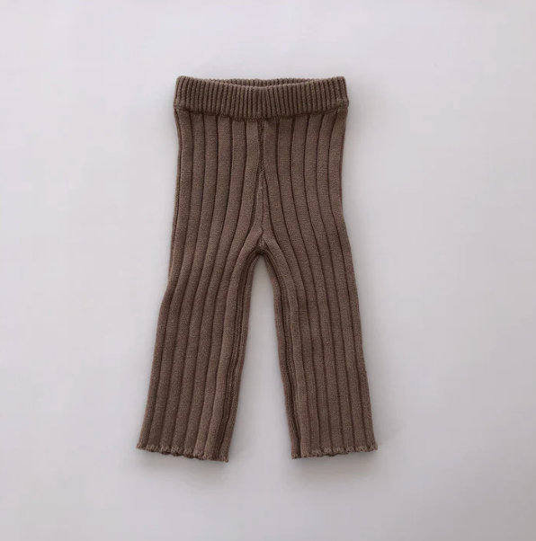 RIBBED PANTS | EARTH