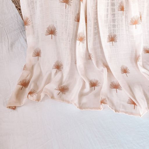 PALMETTO ORGANIC MUSLIN WRAP SWADDLE | PRINTED