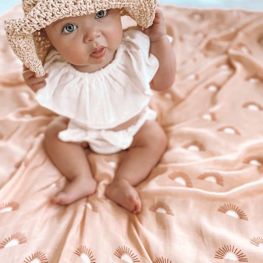 SUNS COFFEE ORGANIC MUSLIN WRAP SWADDLE | PRINTED