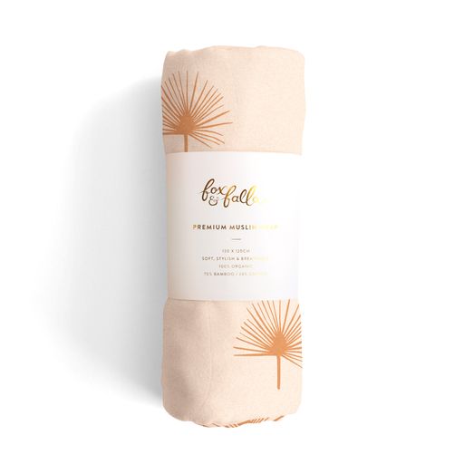 PALMETTO ORGANIC MUSLIN WRAP SWADDLE | PRINTED