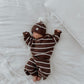 CROPPED PANTS | CHOCOLATE STRIPE