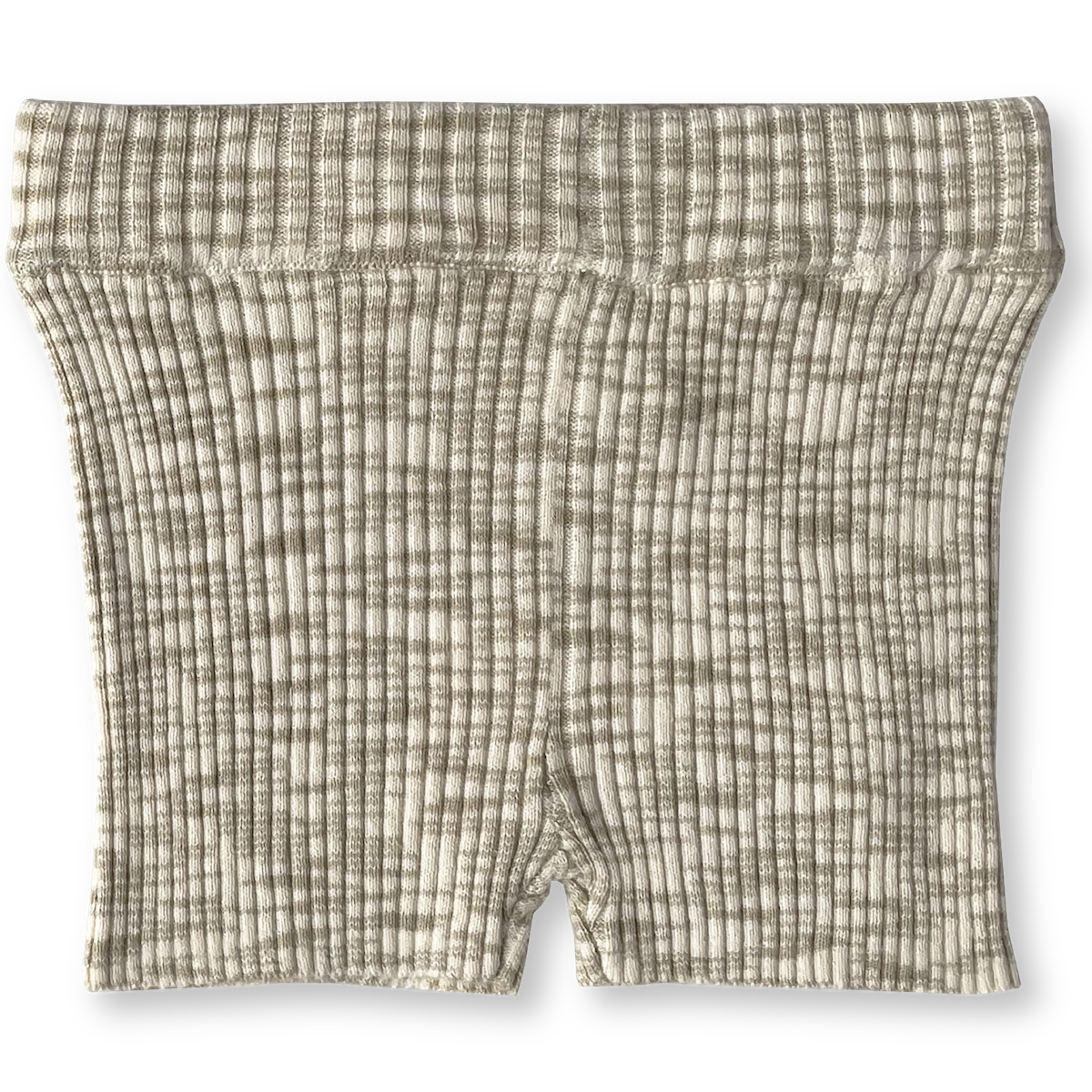 RIBBED BIKE SHORT | LATTE