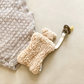 MINI TEDDY PACIFIER HOLDER | TAN SHERPA