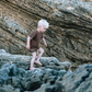 KNITTED RIB SHORTS | CHOCOLATE